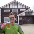 2012-09-28 012.JPG -- Beer on the way, good that it is already lunch time and we only have to walk a simple ridge to the final hut.