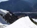 Myojindake E-ridge and traverse 明神岳の棟稜とトラバース April 2015